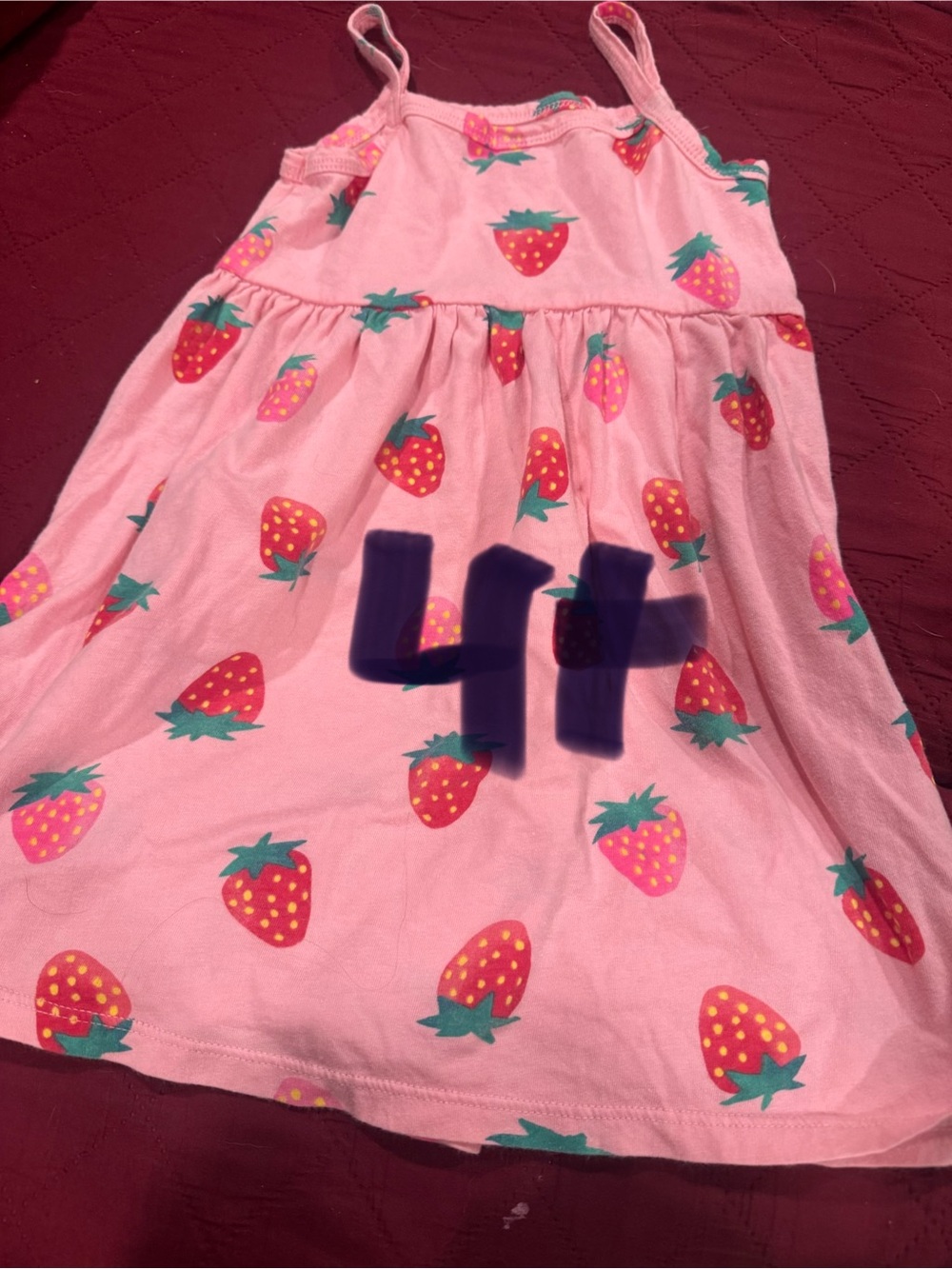 2 sleeveless dresses one Target Pink Strawberry Print Sundress and one tropical